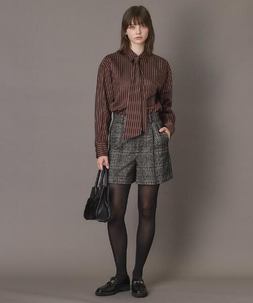 DRESSTERIOR(ドレステリア)の「【セットアップ可】ループグレンチェックショートパンツ(その他パンツ・レディース・ブラック系1・38/36/34)」の9枚目の写真