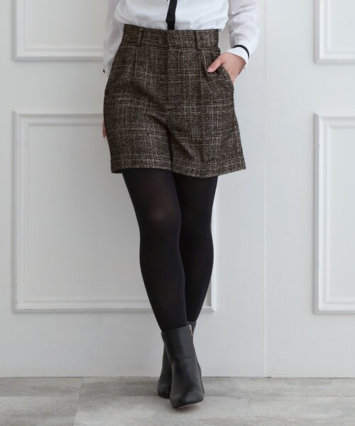 DRESSTERIOR(ドレステリア)の「【セットアップ可】ループグレンチェックショートパンツ(その他パンツ・レディース・ブラック系1・38/36/34)」の11枚目の写真