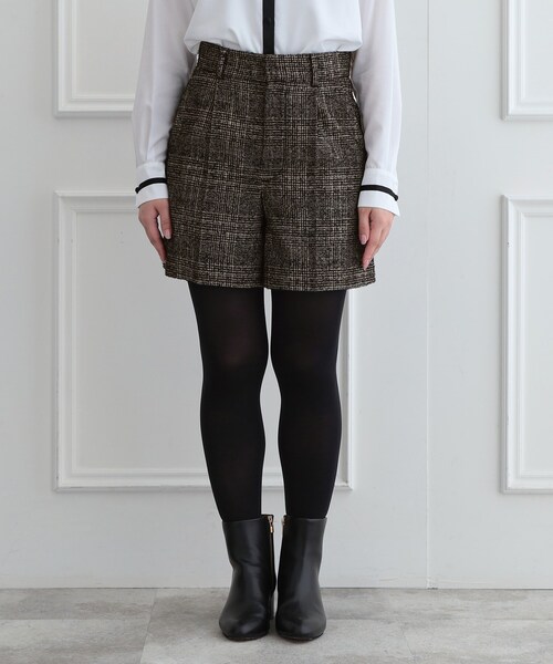 DRESSTERIOR(ドレステリア)の「【セットアップ可】ループグレンチェックショートパンツ(その他パンツ・レディース・ブラック系1・38/36/34)」の15枚目の写真