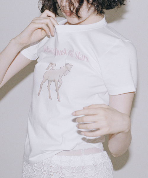 EDIT. FOR LULU(エディットフォールル)の「【SKIN for LULU】 mini tee(Tシャツ/カットソー・レディース・ホワイト・FREE)」の9枚目の写真