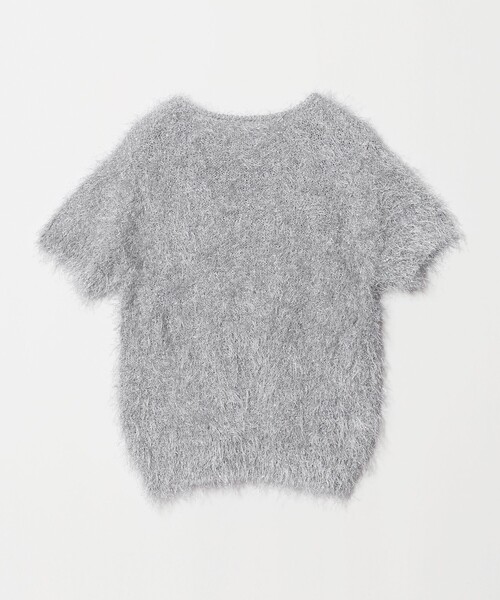 A DAY IN THE LIFE UNITED ARROWS(アデイインザライフユナイテッドアローズ)の「ラメ フェザー ショートスリーブニット <A DAY IN THE LIFE>(ニット/セーター・レディース・ナチュラル/グレー系・FREE)」の11枚目の写真