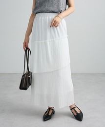 シアーカットティアードスカート