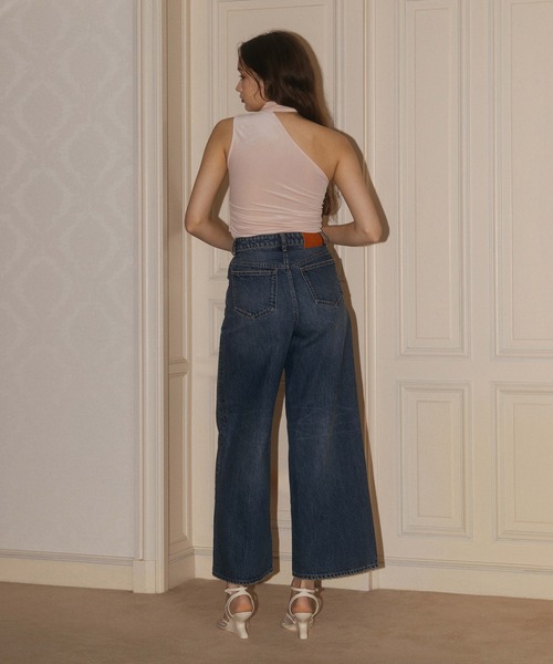 EIMY ISTOIRE(エイミーイストワール)の「WIDE LEG DENIM(デニムパンツ・レディース・ブルー・23/24)」の7枚目の写真