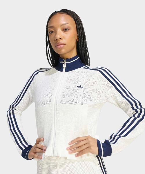 adidas(アディダス)の「スポーツ TT W トラックトップ トラックジャケット / アディダスオリジナルス adidas Originals(ジャージ・レディース・ホワイト・3XL/SMALL/X-LARGE/MEDIUM/LARGE/X-SMALL/XX-LARGE)」の3枚目の写真