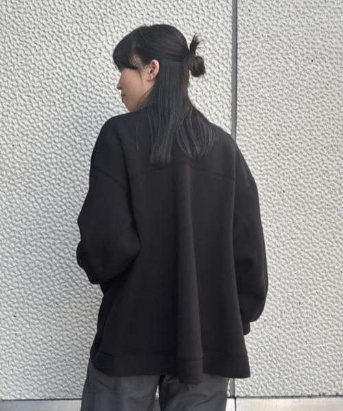 YENN(イエン)の「YENN(イエン)SPONDISH VOLUME CARDIGAN/SET UP可(カーディガン/ボレロ・レディース・グレー/ブラック・F)」の22枚目の写真
