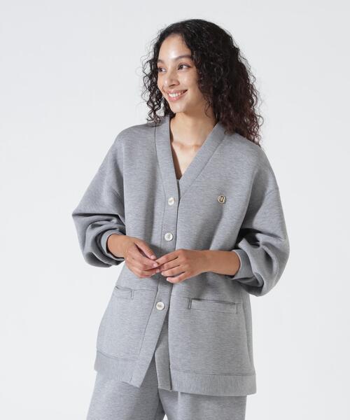 YENN(イエン)の「YENN(イエン)SPONDISH VOLUME CARDIGAN/SET UP可(カーディガン/ボレロ・レディース・グレー/ブラック・F)」の17枚目の写真