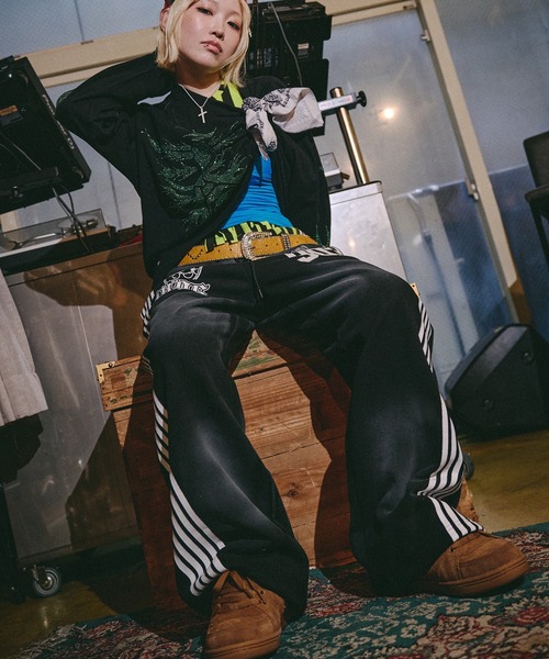 GALFY(ガルフィー)の「GALFY-全力汚し部SWTパンツ(スウェットパンツ・メンズ・グレー/ブラック/ピンク・XL/L)」の5枚目の写真