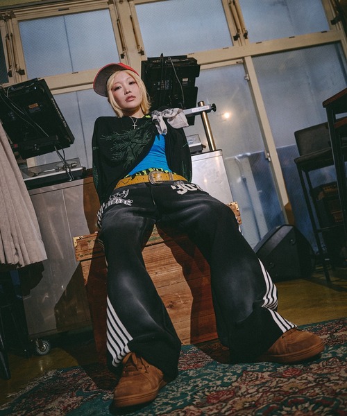 GALFY(ガルフィー)の「GALFY-全力汚し部SWTパンツ(スウェットパンツ・メンズ・グレー/ブラック/ピンク・XL/L)」の6枚目の写真