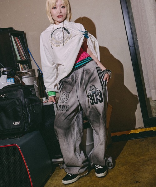 GALFY(ガルフィー)の「GALFY-全力汚し部SWTパンツ(スウェットパンツ・メンズ・グレー/ブラック/ピンク・XL/L)」の15枚目の写真