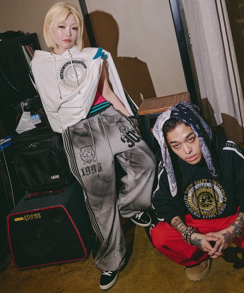 GALFY(ガルフィー)の「GALFY-全力汚し部SWTパンツ(スウェットパンツ・メンズ・グレー/ブラック/ピンク・XL/L)」の16枚目の写真