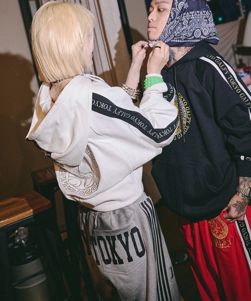 GALFY(ガルフィー)の「GALFY-全力汚し部SWTパンツ(スウェットパンツ・メンズ・グレー/ブラック/ピンク・XL/L)」の17枚目の写真