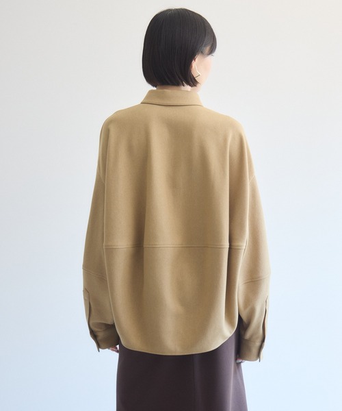 Paradise Picnic(パラダイスピクニック)の「cloche 機能素材ランタンスリーブシャツ(シャツ/ブラウス・レディース・ブラウン/ベージュ/チャコールグレー・FREE)」の21枚目の写真