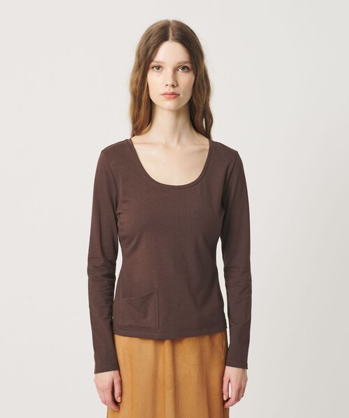ATTISESSION(アティセッション)の「<ATTISESSION>ポケット ユーティリティー カットソー(Tシャツ/カットソー・レディース・ライトピンク/ダークブラウン/ライトブルー・FREE)」の10枚目の写真