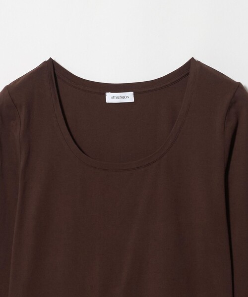 ATTISESSION(アティセッション)の「<ATTISESSION>ポケット ユーティリティー カットソー(Tシャツ/カットソー・レディース・ライトピンク/ダークブラウン/ライトブルー・FREE)」の15枚目の写真
