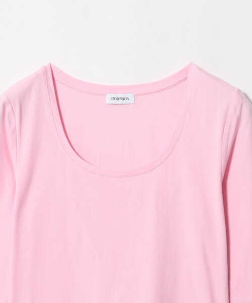 ATTISESSION(アティセッション)の「<ATTISESSION>ポケット ユーティリティー カットソー(Tシャツ/カットソー・レディース・ライトピンク/ダークブラウン/ライトブルー・FREE)」の20枚目の写真