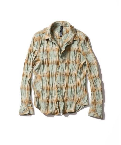 wjk（ダヴルジェイケイ）の「2-hook check(pale tone)（シャツ/ブラウス・メンズ・グリーン系その他/ブルー系その他・X-LARGE/LARGE/MEDIUM/SMALL）」の3枚目の写真