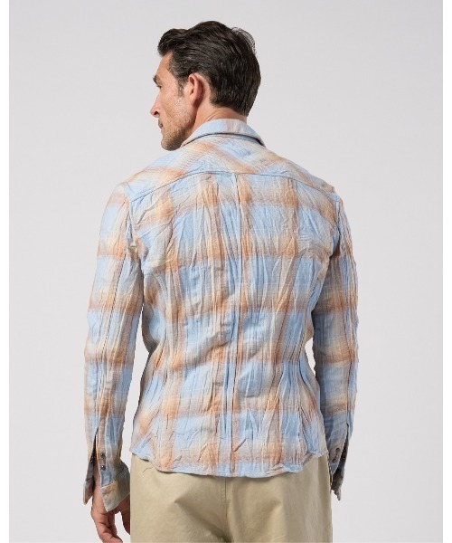 wjk（ダヴルジェイケイ）の「2-hook check(pale tone)（シャツ/ブラウス・メンズ・グリーン系その他/ブルー系その他・X-LARGE/LARGE/MEDIUM/SMALL）」の11枚目の写真
