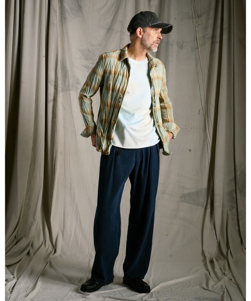 wjk（ダヴルジェイケイ）の「2-hook check(pale tone)（シャツ/ブラウス・メンズ・グリーン系その他/ブルー系その他・X-LARGE/LARGE/MEDIUM/SMALL）」の15枚目の写真