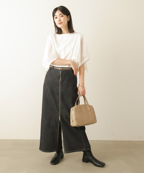 Bou Jeloud(ブージュルード)の「【スカート/パンツ2way仕様】フロントZIPデニムパンツ(その他パンツ・レディース・インディゴブルー/ブラック・FREE)」の4枚目の写真
