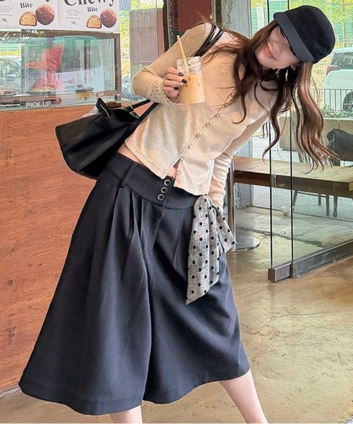 AsheKsha（アシクシャ）の「水玉柄スリーブショートトップス（カーディガン/ボレロ・レディース・ベージュ・M）」の18枚目の写真