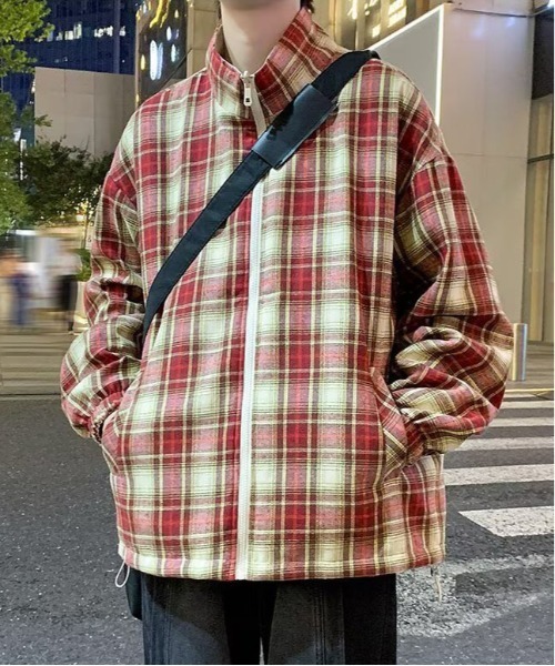 DOUBLE STEAL(ダブルスティール)の「DSリバーシブルスタンドカラージャケット(その他アウター・メンズ・ピンク/ベージュ/ブルー/ブラック・X-LARGE/LARGE/MEDIUM)」の9枚目の写真