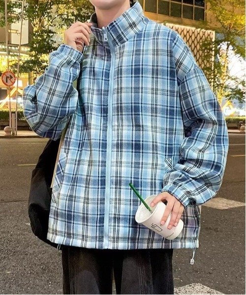 DOUBLE STEAL(ダブルスティール)の「DSリバーシブルスタンドカラージャケット(その他アウター・メンズ・ピンク/ベージュ/ブルー/ブラック・X-LARGE/LARGE/MEDIUM)」の10枚目の写真