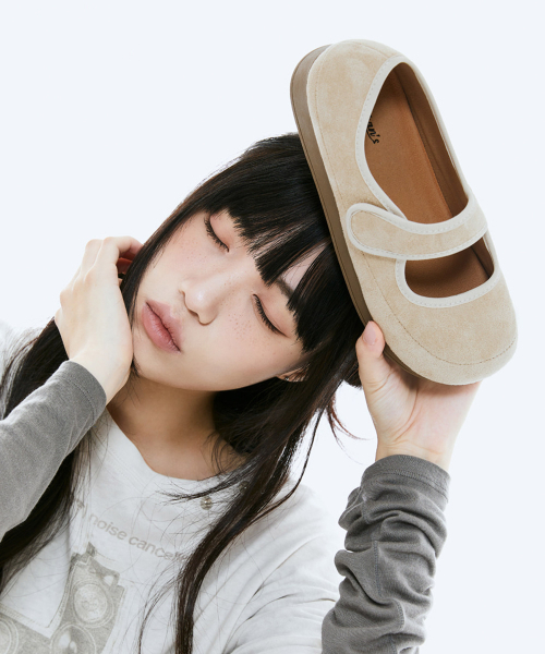 CHAAKAN(チャカン靴)の「ホーランド ベルクロ メリージェーン ローファー PMSDR3i150(バレエシューズ・レディース・ブラック/ベージュ/ブラウン・22.5cm/23cm/23.5cm/24cm/24.5cm/25cm)」の4枚目の写真