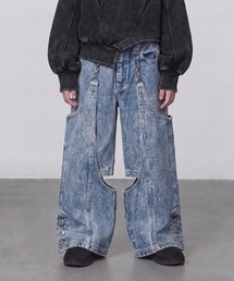 DURAS（デュラス）の「KIDS｜2WAYセパレートデニムパンツ｜ペアコーデ対応（デニムパンツ）」