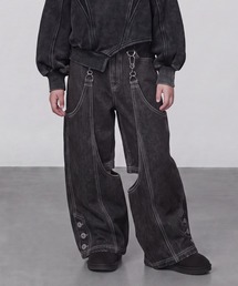 DURAS（デュラス）の「KIDS｜2WAYセパレートデニムパンツ｜ペアコーデ対応（デニムパンツ）」