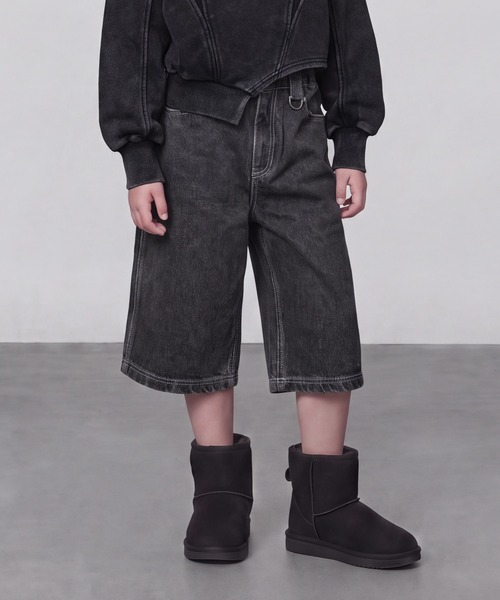 DURAS(デュラス)の「KIDS|2WAYセパレートデニムパンツ|ペアコーデ対応(デニムパンツ・キッズ・ブラック/インディゴブルー・S(100-110)/M(110-120)/L(120-130))」の8枚目の写真