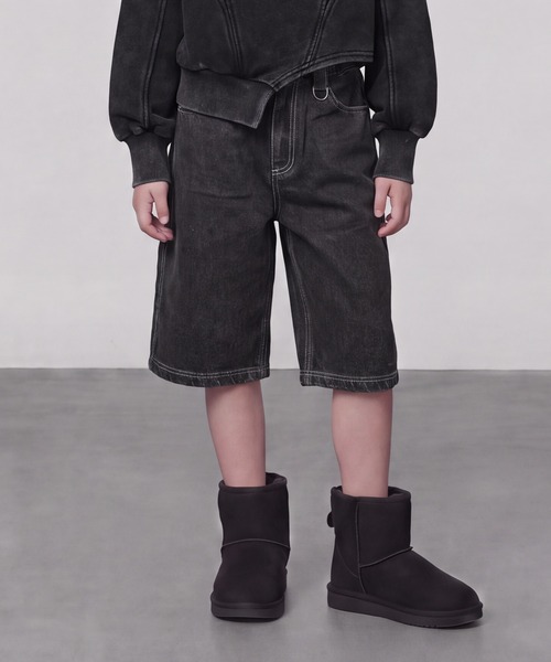 DURAS(デュラス)の「KIDS|2WAYセパレートデニムパンツ|ペアコーデ対応(デニムパンツ・キッズ・ブラック/インディゴブルー・S(100-110)/M(110-120)/L(120-130))」の6枚目の写真