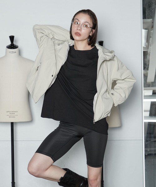OFROOM(オフルーム)の「【2026秋冬新作】Light Hood Jacket|ライトフードジャケット(ブルゾン・レディース・ライトベージュ/ブラウン・FREE)」の22枚目の写真