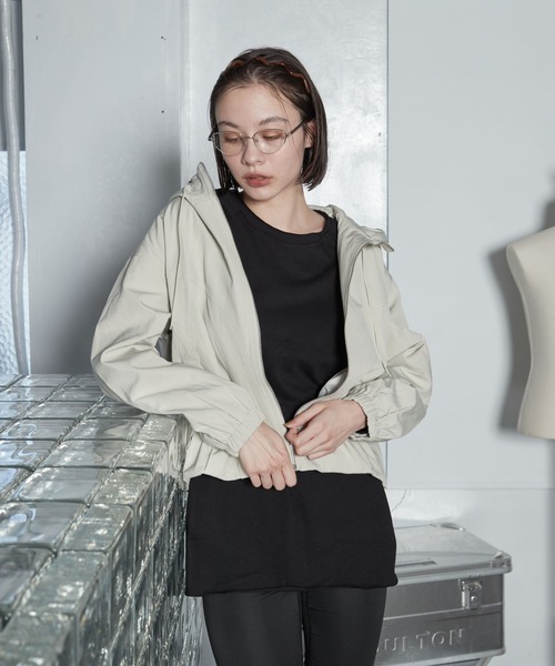 OFROOM(オフルーム)の「【2026秋冬新作】Light Hood Jacket|ライトフードジャケット(ブルゾン・レディース・ライトベージュ/ブラウン・FREE)」の19枚目の写真