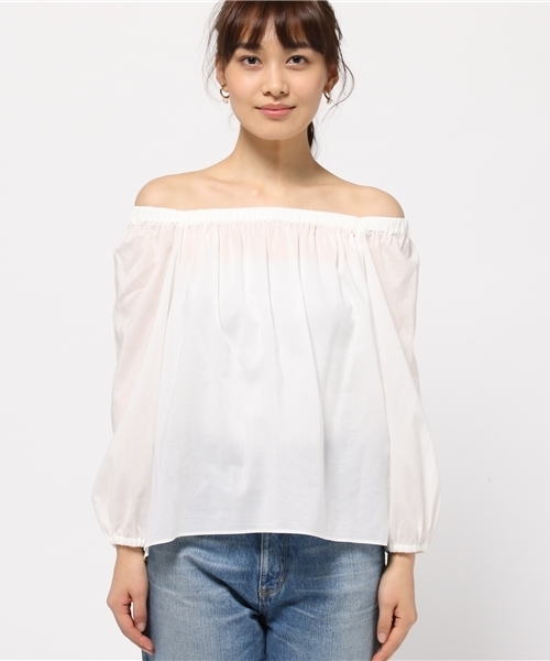 FRAMeWORK(フレームワーク)の「Ly/C オフショルダーブラウス◆(シャツ/ブラウス・レディース・ホワイト/ブラック/サックスブルー・FREE)」の7枚目の写真