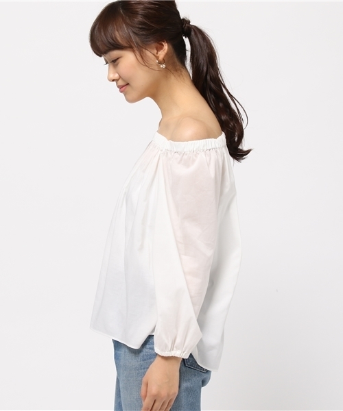 FRAMeWORK(フレームワーク)の「Ly/C オフショルダーブラウス◆(シャツ/ブラウス・レディース・ホワイト/ブラック/サックスブルー・FREE)」の8枚目の写真