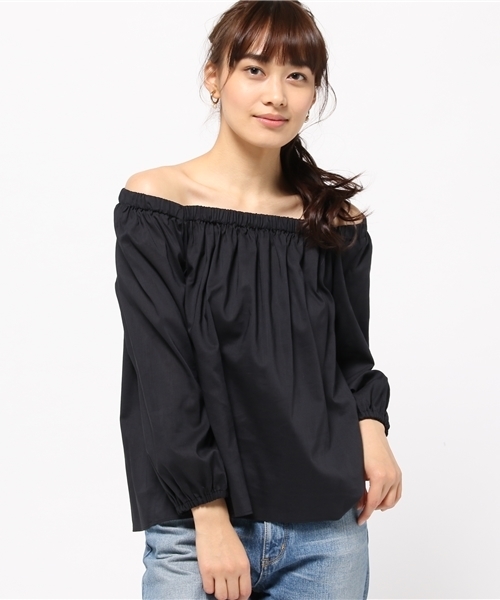 FRAMeWORK(フレームワーク)の「Ly/C オフショルダーブラウス◆(シャツ/ブラウス・レディース・ホワイト/ブラック/サックスブルー・FREE)」の14枚目の写真