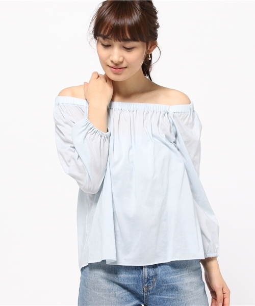 FRAMeWORK(フレームワーク)の「Ly/C オフショルダーブラウス◆(シャツ/ブラウス・レディース・ホワイト/ブラック/サックスブルー・FREE)」の15枚目の写真