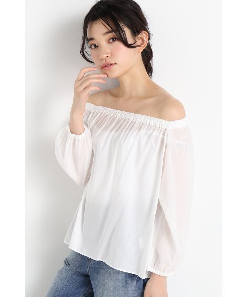FRAMeWORK(フレームワーク)の「Ly/C オフショルダーブラウス◆(シャツ/ブラウス・レディース・ホワイト/ブラック/サックスブルー・FREE)」の16枚目の写真
