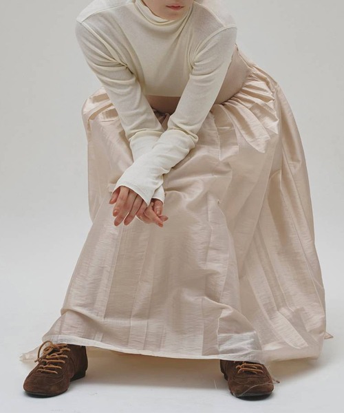 TODAYFUL（トゥデイフル）の「[TODAYFUL/トゥデイフル]Soft Fraise Turtleneck Tops/ソフトフライスタートルネックトップス（Tシャツ/カットソー・レディース・ダークグレー/アイボリー・FREE）」の9枚目の写真
