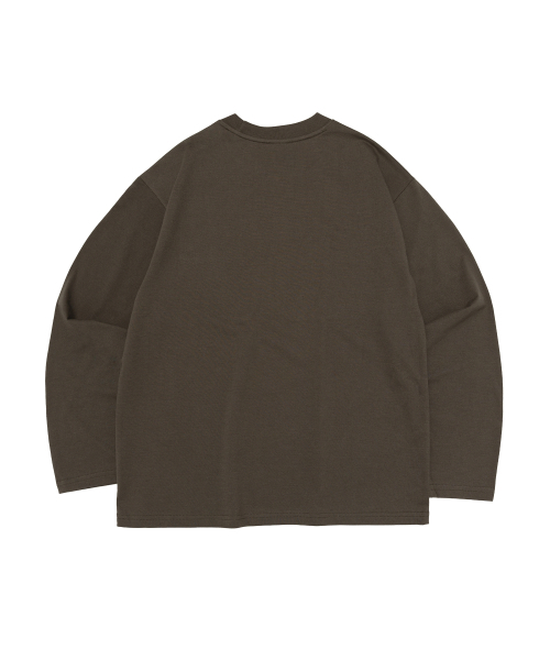 CARGOBROS FOR WOMAN（カーゴブロスフォーウィメン）の「ヴィンテージクラックロゴ ロングスリーブTシャツ（カーキ）（Tシャツ/カットソー・レディース・その他・SMALL/MEDIUM/LARGE/X-LARGE）」の2枚目の写真