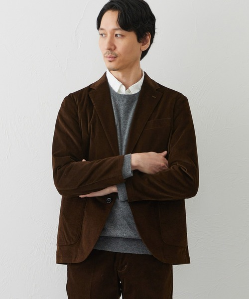 EDWIN(エドウィン)の「デニスラ テーラードジャケット【別珍/ベロア/ストレッチ/ビジネス】(テーラードジャケット・メンズ・ブラック/ネイビー/ダークブラウン・MEDIUM/LARGE/X-LARGE/SMALL)」の16枚目の写真