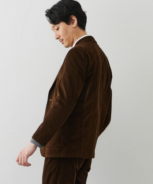 EDWIN(エドウィン)の「デニスラ テーラードジャケット【別珍/ベロア/ストレッチ/ビジネス】(テーラードジャケット・メンズ・ブラック/ネイビー/ダークブラウン・MEDIUM/LARGE/X-LARGE/SMALL)」の17枚目の写真