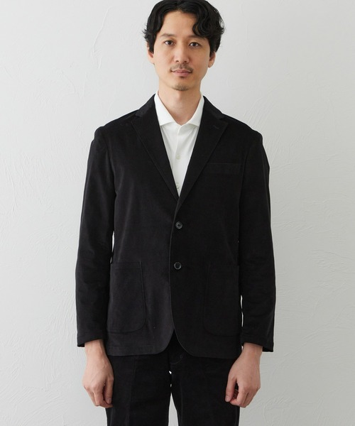 EDWIN(エドウィン)の「デニスラ テーラードジャケット【別珍/ベロア/ストレッチ/ビジネス】(テーラードジャケット・メンズ・ブラック/ネイビー/ダークブラウン・MEDIUM/LARGE/X-LARGE/SMALL)」の10枚目の写真