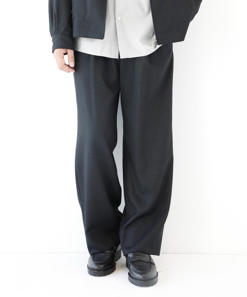 CITY TOKYO(シティトウキョウ)の「【CITY TOKYO/シティートーキョー】Pure merino イージースラックス(スラックス・メンズ・ブラック/ブラウン・1/3/2)」の9枚目の写真