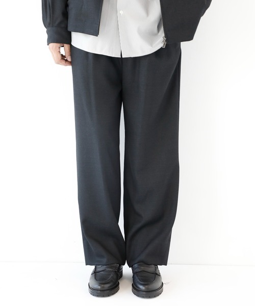 CITY TOKYO(シティトウキョウ)の「【CITY TOKYO/シティートーキョー】Pure merino イージースラックス(スラックス・メンズ・ブラック/ブラウン・1/3/2)」の10枚目の写真