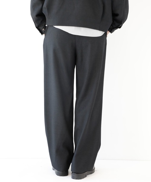 CITY TOKYO(シティトウキョウ)の「【CITY TOKYO/シティートーキョー】Pure merino イージースラックス(スラックス・メンズ・ブラック/ブラウン・1/3/2)」の3枚目の写真