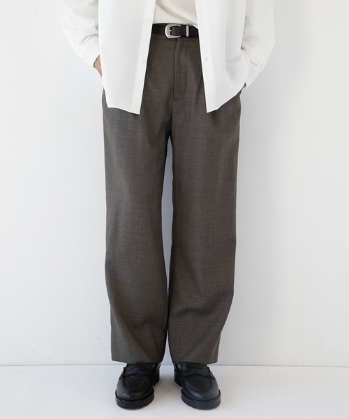 CITY TOKYO(シティトウキョウ)の「【CITY TOKYO/シティートーキョー】Pure merino イージースラックス(スラックス・メンズ・ブラック/ブラウン・1/3/2)」の4枚目の写真