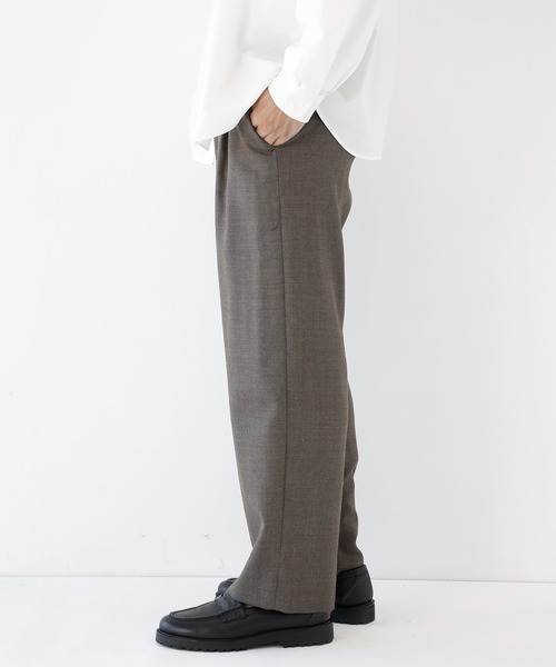 CITY TOKYO(シティトウキョウ)の「【CITY TOKYO/シティートーキョー】Pure merino イージースラックス(スラックス・メンズ・ブラック/ブラウン・1/3/2)」の5枚目の写真