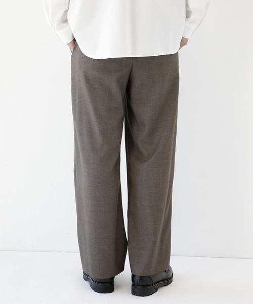 CITY TOKYO(シティトウキョウ)の「【CITY TOKYO/シティートーキョー】Pure merino イージースラックス(スラックス・メンズ・ブラック/ブラウン・1/3/2)」の6枚目の写真