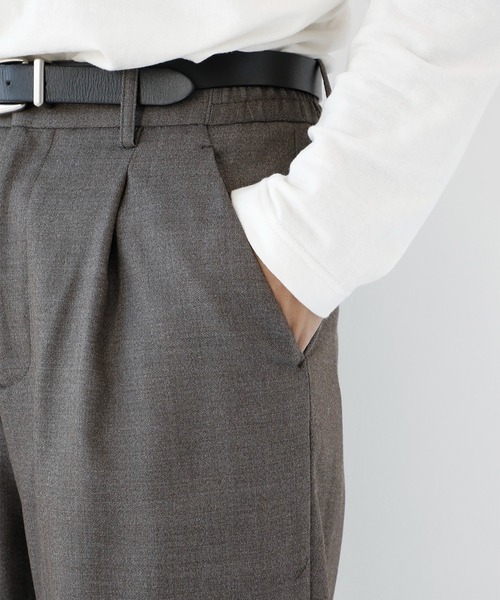 CITY TOKYO(シティトウキョウ)の「【CITY TOKYO/シティートーキョー】Pure merino イージースラックス(スラックス・メンズ・ブラック/ブラウン・1/3/2)」の8枚目の写真